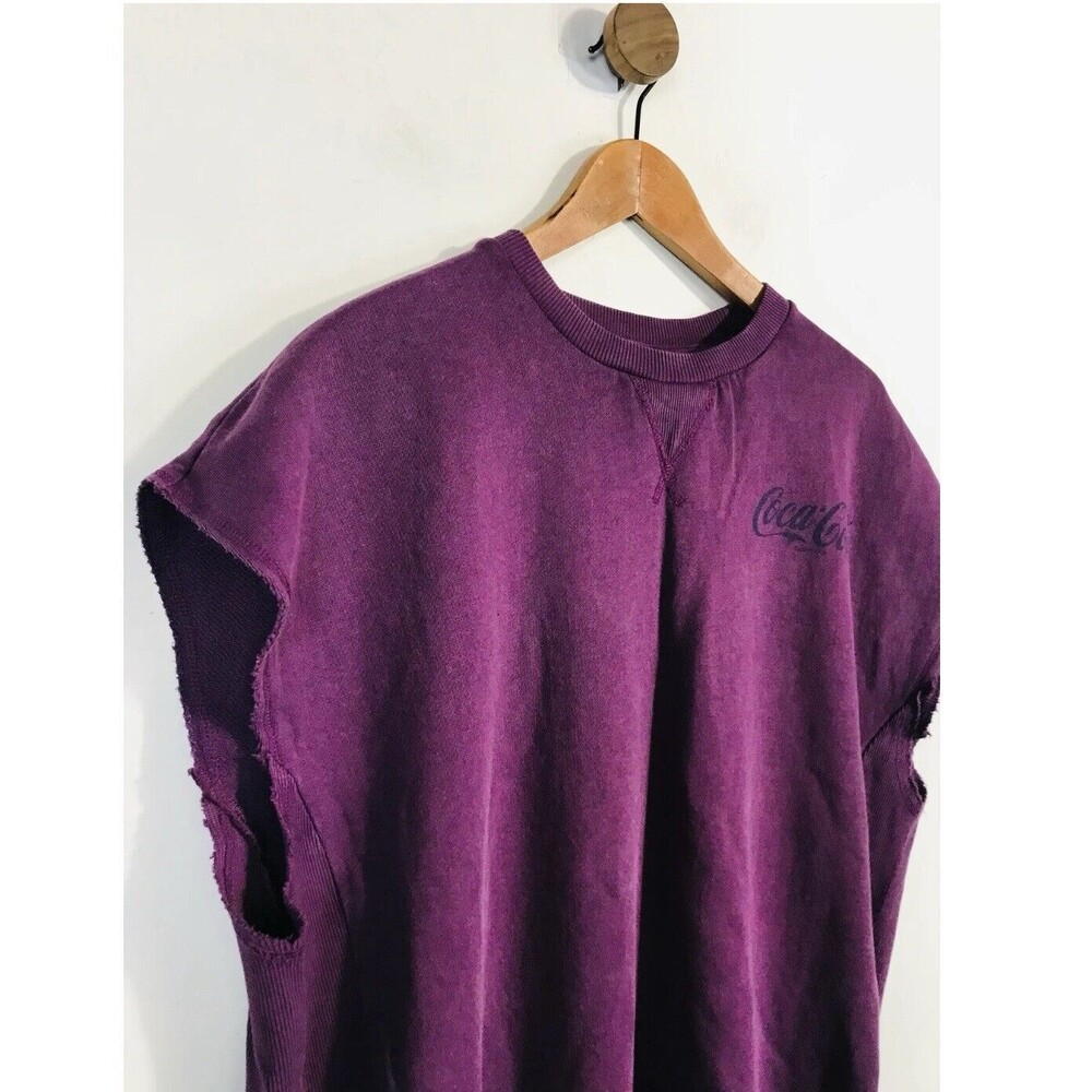ZARA COCA-COLA PLUSH DRESS SIZE S Sweater Shirt Dress 100% Cotton